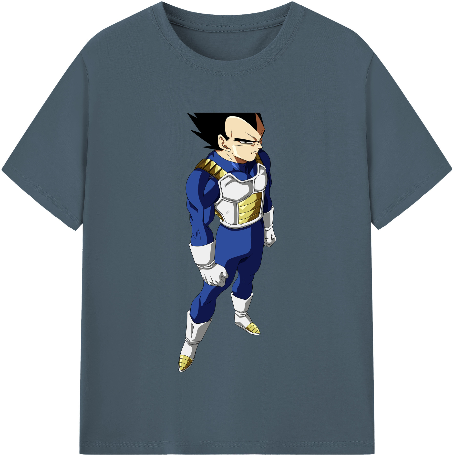 （画像用） ドラゴンボール ベジータ四世（Bejīta Yonsei）DRAGON BALL Vegeta IV 綿100％半袖Tシャツ（フロントプリント）